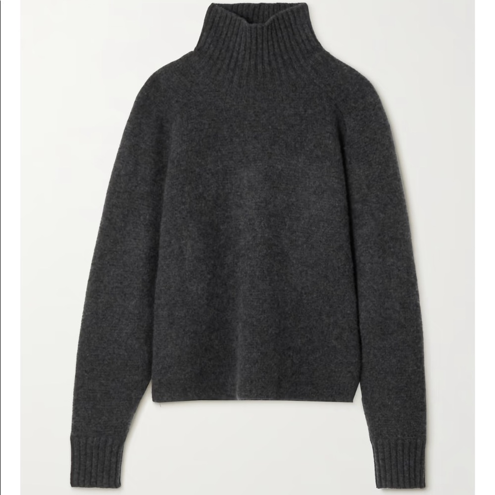 Le Kasha Zadar Organic Cashmere Turtleneck Charcoal
